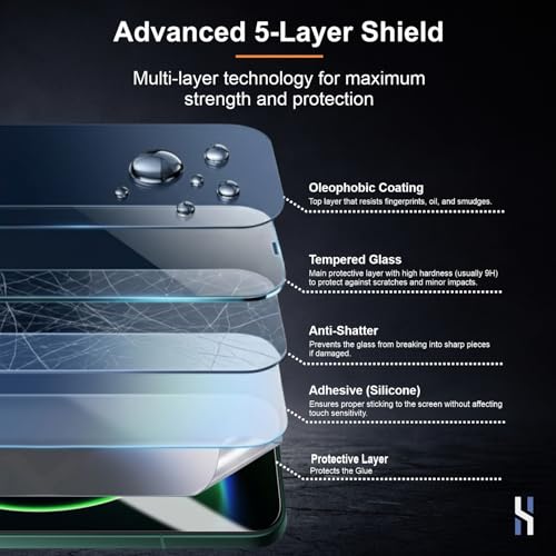 Image of Tempered Glass for Xiaomi 17 Ultra and Xiaomi 17 Pro Max (6.9 Inch) Military Grade 9H Screen Guard, Anti-Scratch, Shatterproof, Edge to Edge Full Coverage - Black Border