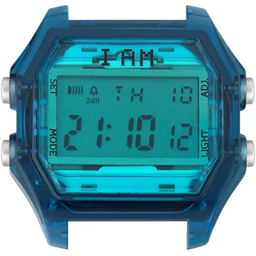 Boîtier montre numérique I AM bleu ciel pour un style urbain et coloré au quotidien