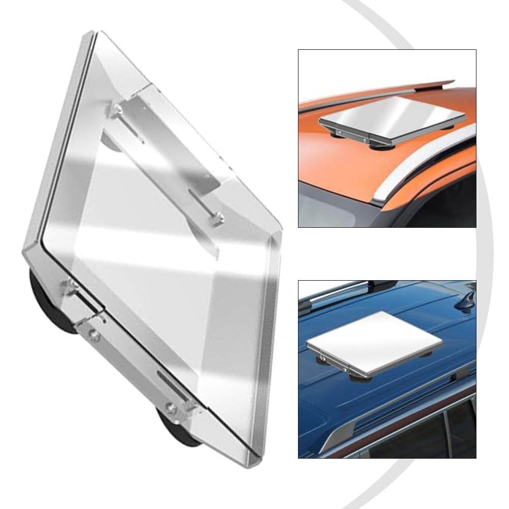 Staffa di montaggio in alluminio con copertura trasparente e base magnetica rivestita in gomma per Starlink Mini Caravan Camper Van Yacht Truck
