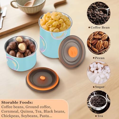 Contenedor de café acero inoxidable sellado al vacío miniatura 6