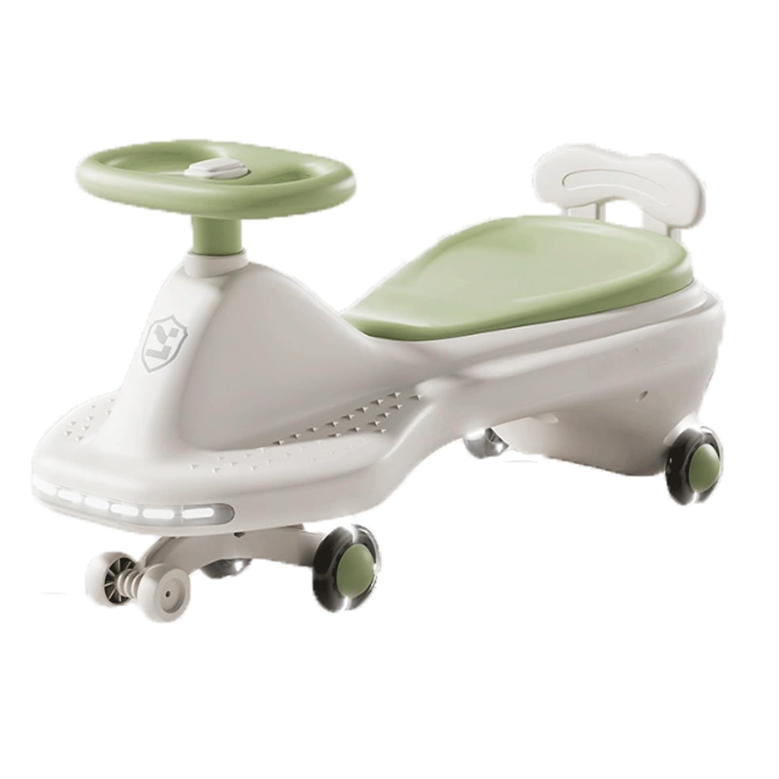 SDGBCXD Swing Car, Wiggle Car Ride On Toy Music Light Silent Flash Wheel For Ages 3 And Up Anti-rollover Swing Cars(Gr�n)