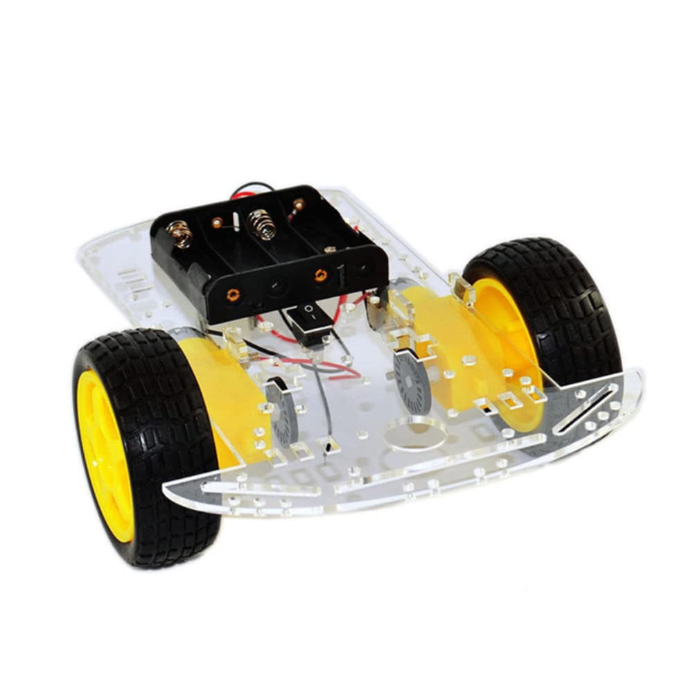 Fasizi Smart Motor Robot Car Battery Box Chassis Kit Speed Encoder For Arduino