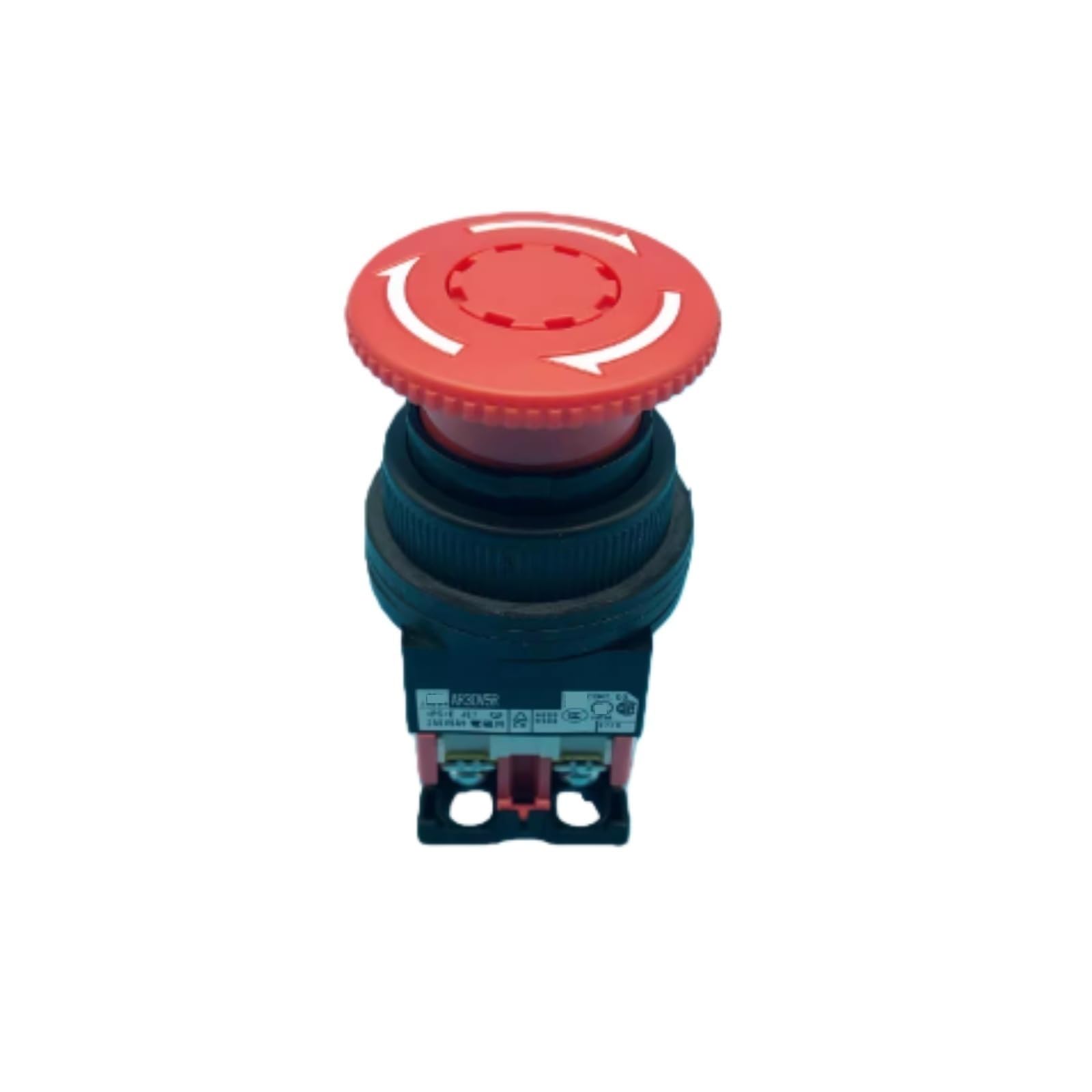 AR30V5R-11R Botón de Parada de Emergencia, 1 Interruptor de Parada de Emergencia Abierto y 1 Cerrado