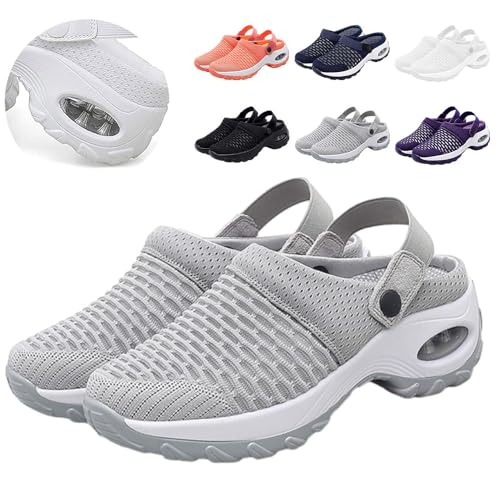 Zuecos ortopédicos para mujer con soporte de cojín de aire para reducir la presión en la espalda y las rodillas Zuecos ortopédicos para mujeres Sandalias casuales para mujeres Sandalias de ocio