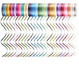 48 Rolls Curling Balloon String Roll Ribbons, 48 Colors 5mm 11 Yards Gift Wrapping Ribbons for Art Crafts Bows Wedding Party Florist