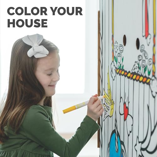 Bankers Box at Play Unicorn Playhouse, Cardboard Playhouse and Craft Activity for Kids - Image 4