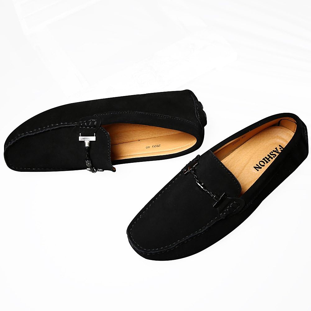 Herren Elegant Schnalle Halbschuhe Komfort Wildleder Fahrschuhe Stilvoll Mokassin Slippers Hausschuhe Pantoffeln
