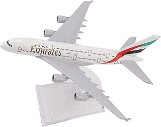 Plane Model, Alloy Metal 380 Airplane Models Diecast Model Aircraft with Display Rack, Model Airplane Ornament for Collection Gift, 5.5 X 6.1inch, Model Planes