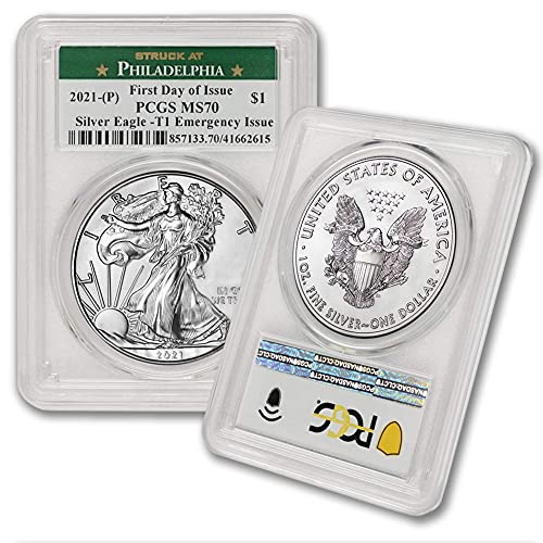 2021 (P) 1 oz American Silver Eagle MS-70 (MS70 – Struck...