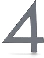 Vista 146 de Montague Metal Products Número de casa moderno de 6 pulgadas, número de casa flotante, fácil de instalar (0, cobre antiguo)