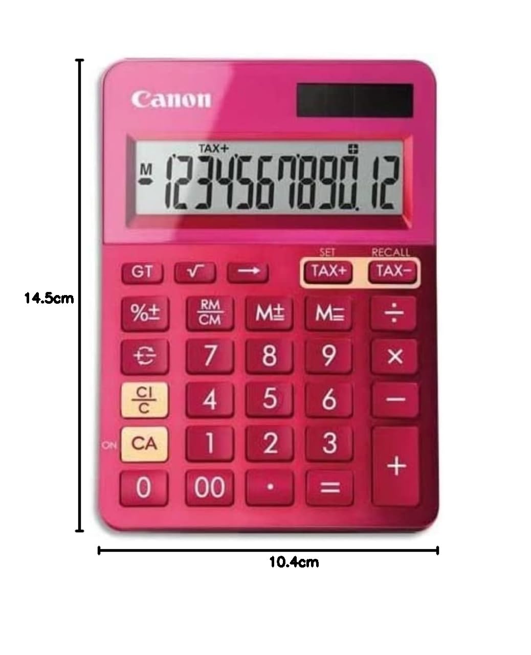 Canon 9490B003 - Calculadora de sobremesa, color rosa