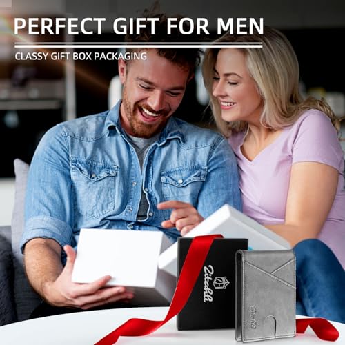 Image of Zitahli Bifold Wallets for Men, Slim RFID Leather Card Holder Cash Pocket