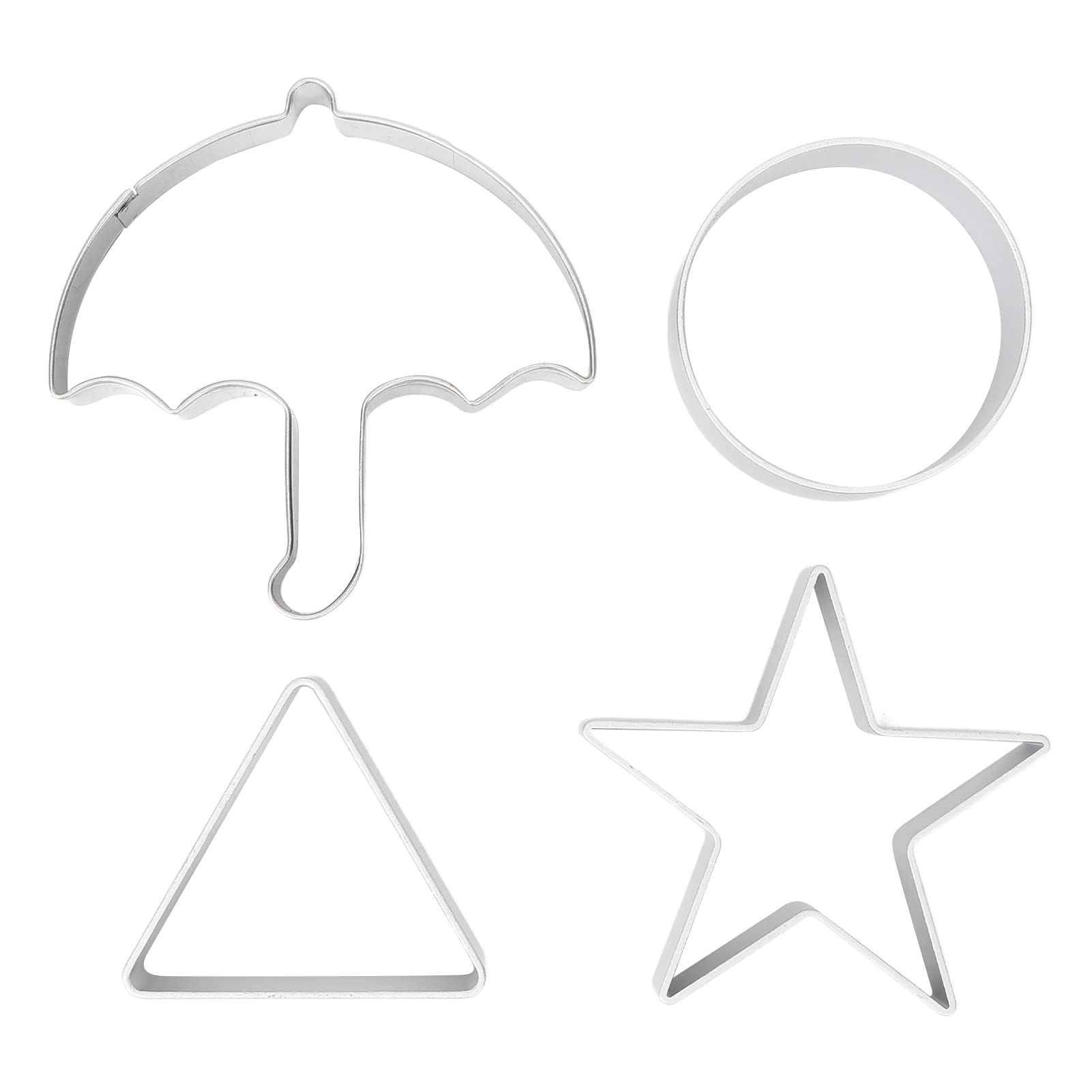 Kit de moldes para galletas DIY, herramienta para hacer dulces de azúcar de acero inoxidable, juguete de decoración para fiestas de Halloween para juegos y manualidades, 4 formas