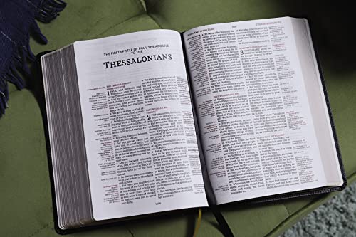 Kjv, Thompson Chain-Reference Bible, European Bonded Leather, Black, Red Letter, Comfort Print: King