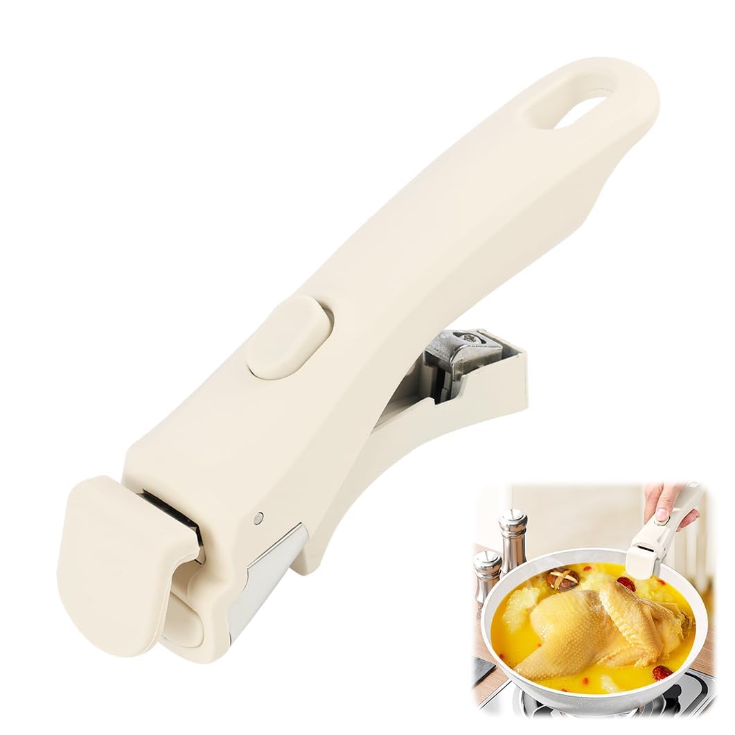 Mango desmontable para cacerola universal extraíble resistente al calor, 250 °C, soporte de 10 kg, mango antideslizante, compatible con la mayoría de los utensilios de cocina