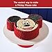 Farberware Disney Bake with Mickey Mouse Nonstick Bakeware Cake Pans, Baking Sheet, and Loaf/Meatloaf Pan, 6 Piece Non Stick Bakeware Set - Red