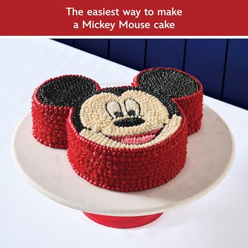 Farberware Disney Bake with Mickey Mouse Nonstick Bakeware Cake Pans, Baking Sheet, and Loaf/Meatloaf Pan, 6 Piece Non Stick Bakeware Set - Red - image 3