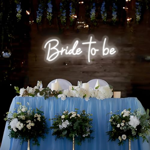Image of Bride to be Neon Sign for Bride Bridal Shower Decor 16.5 x 6.5 inch