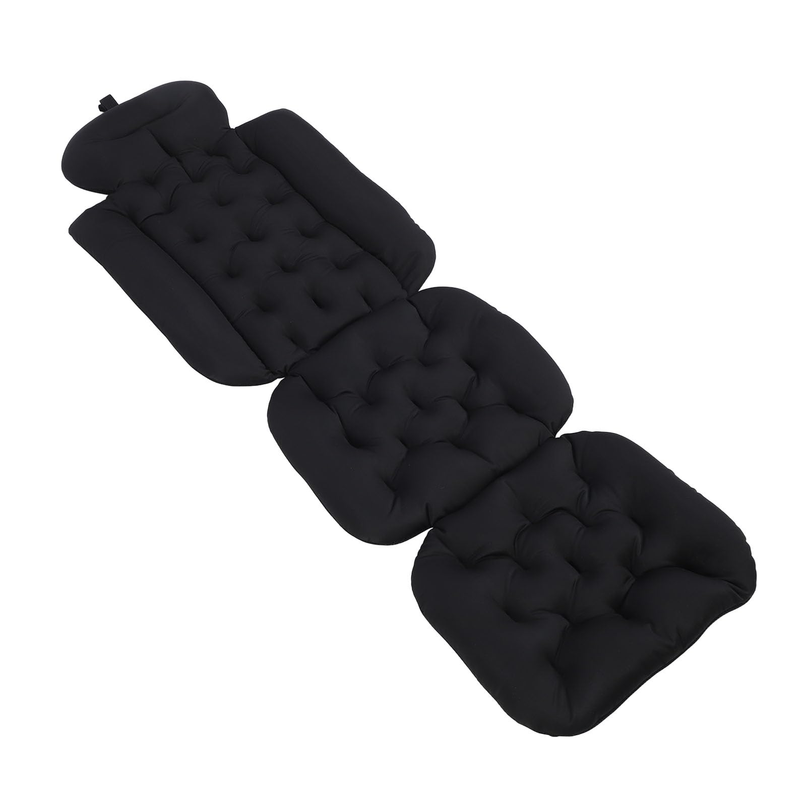 Cuscino da Bagno per Tutto il Corpo, Cuscino per Vasca da Bagno con Ventose Antiscivolo, for Adulti (BLACK)