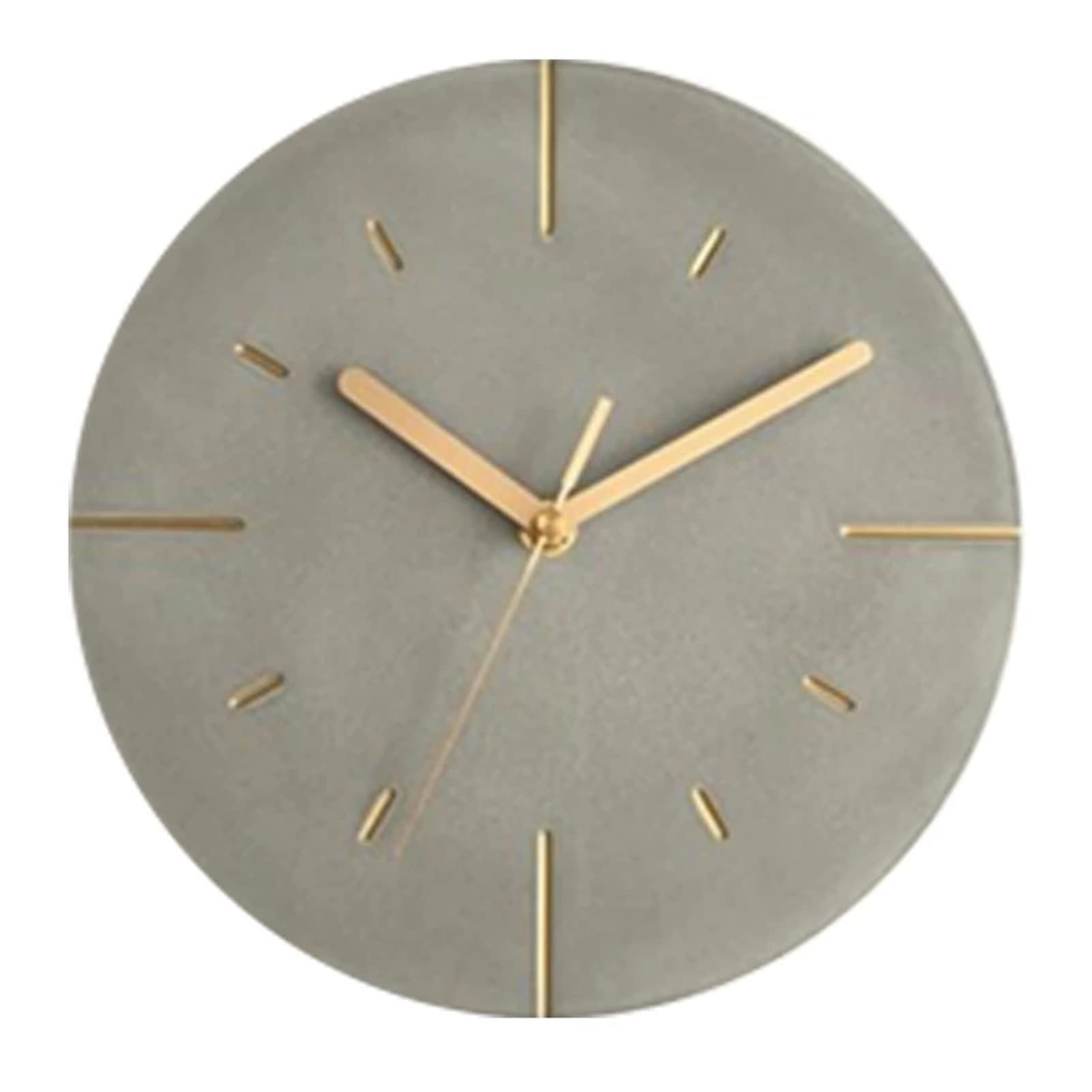 Horloge murale ciment industrielle montre salon moderne et silencieuse