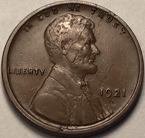 1921 S Lincoln Wheat Cent Penny Seller About Uncirculated