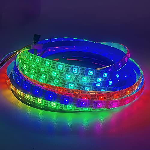 Tira de LED direccionable WS2812 5V RGB 16.4ft 300 LEDs miniatura 4