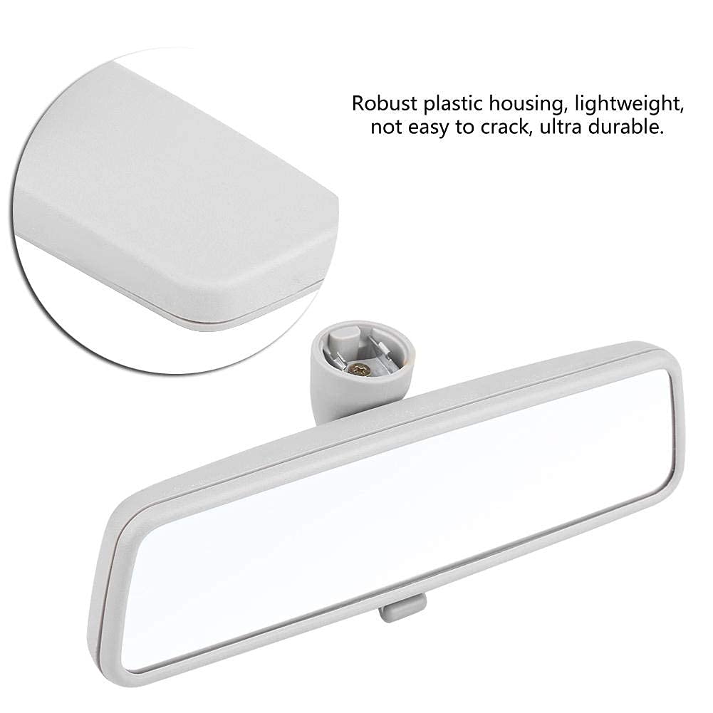 KIMISS Specchietto retrovisore interno in plastica e vetro specchietti retrovisore interno auto per B5 MK4 99-05 3B0857511G(Grigio)