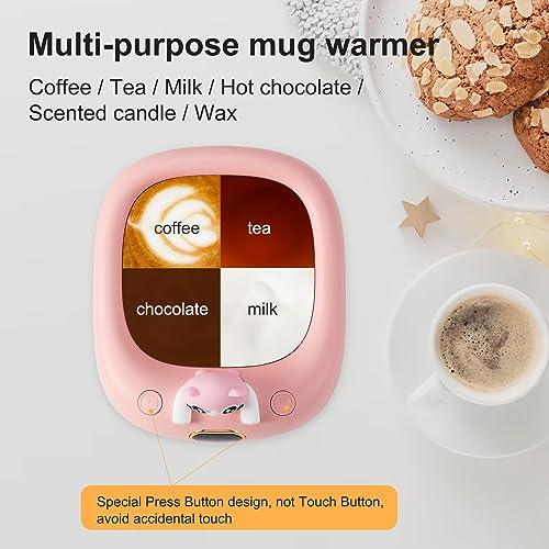 Smart Coffee Mug Beverage Warmer + Cat Mug Set - Image 8