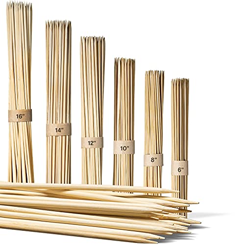 Image of DEERA 5MM Bamboo BBQ SKEWERS-16 INCH-Pack of 25