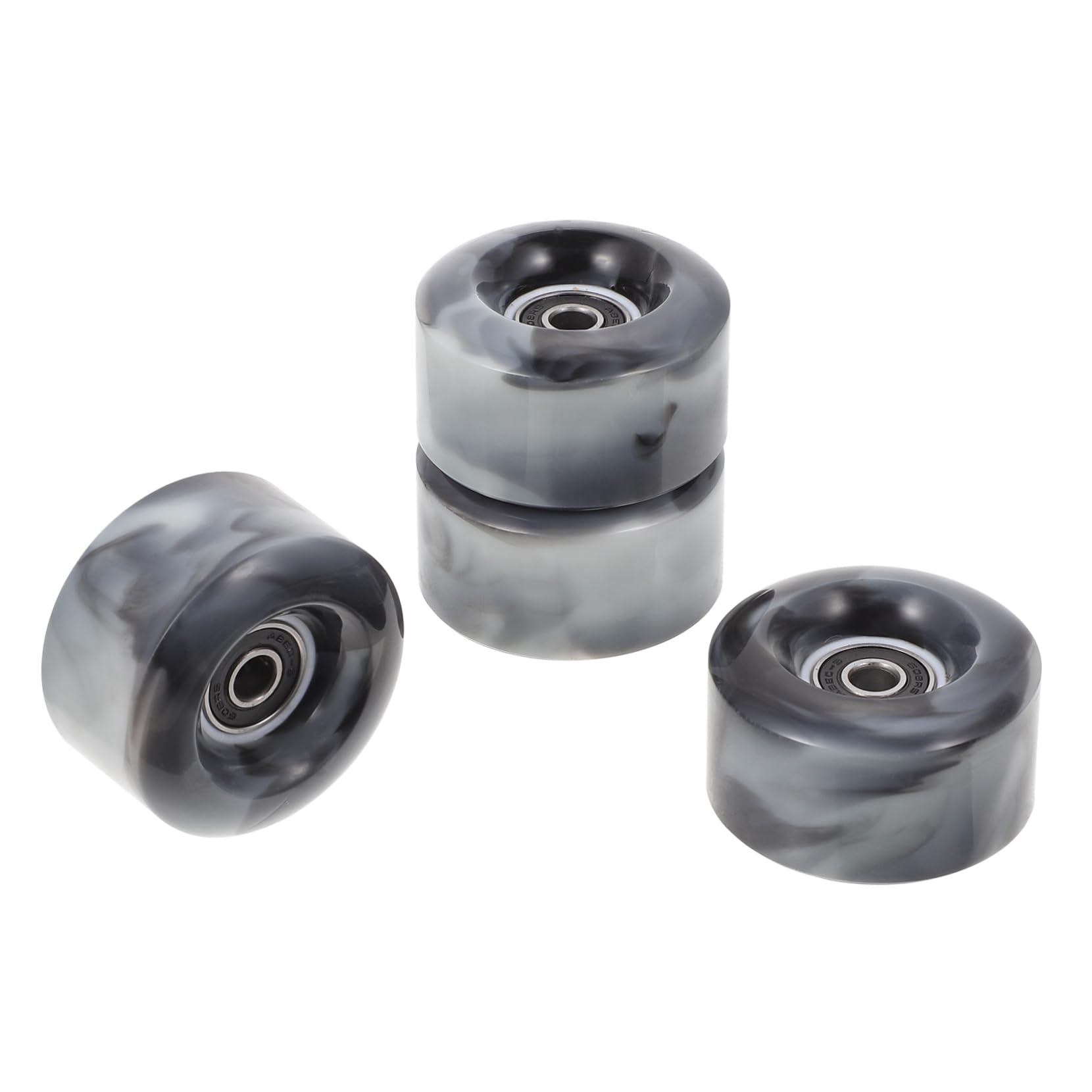 BRIGHTFUFU Skates Accessories 4pcs Skating Wheel High Elastic Wheel for Roller Skates