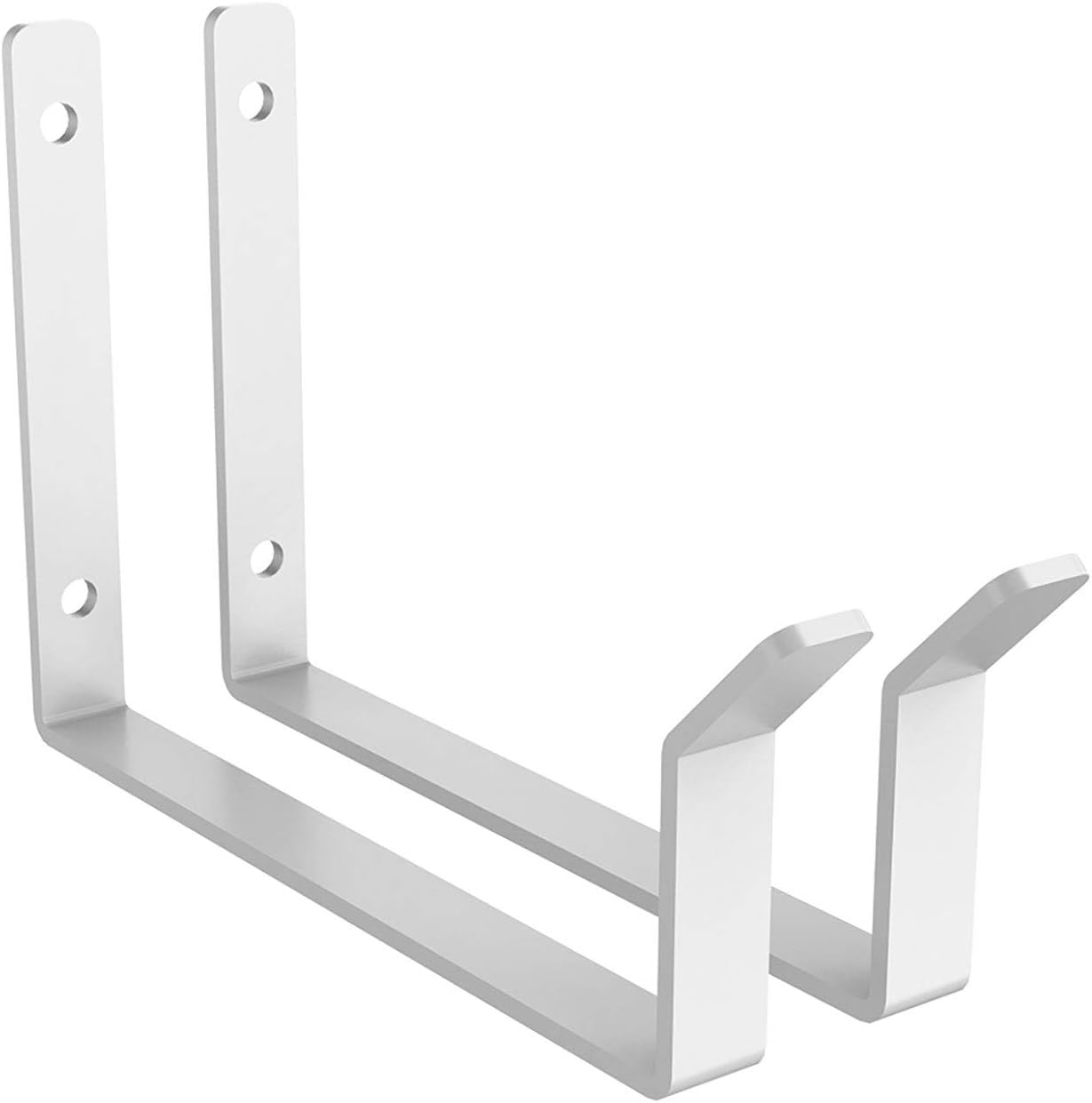 FleximountsAdd-On Storage Hooks Accessory for Ceiling Rack, 2-Pack(Utility Hook x 2, White)