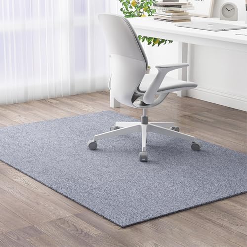 Aikenn シートクッションフロアマットマットマットマットゲームマット擦れ防止防音防擦マット長方形床保護吸音特大滑り止めマット異臭なし洗浄容易吸着diyカット防カビ耐騒音書斎リビングeスポーツルーム用130*160 cm (グレー)