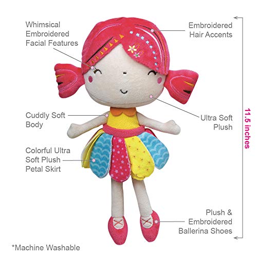Adora Softies Blossom 11.5 Plush Doll Girl Cuddly Washable Soft Snuggle Play Toy Gift for Children 0+ - Image 5