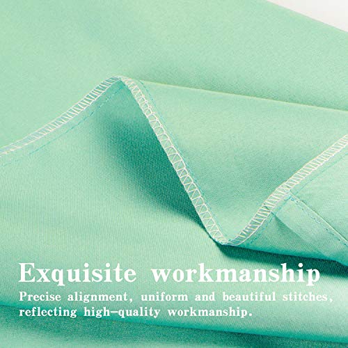 Image of NTBAY Twin XL Microfiber Flat Sheet, 66 x 102, Sea Green
