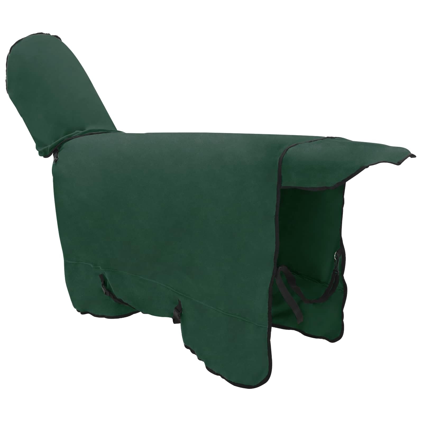 Pferdedecke Dunkelgrün 135 cm Polyester Warm Winter Pferdedecke Weide Outdoor Stall Reißfest Atmungsaktiv Wasserdicht Schutz Für Pony Fohlen Warmblut Vollblut