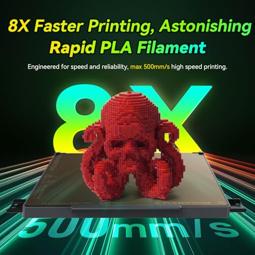 Image of FLASHFORGE Xmas Series Rapid PLA Filament Aurora Red, High Flow Speedy 3D Printer Filament Max 500mm /s High-Speed Printing, Radiated Unparalleled Brilliance, Twinkling and Ultra-Smooth Finish