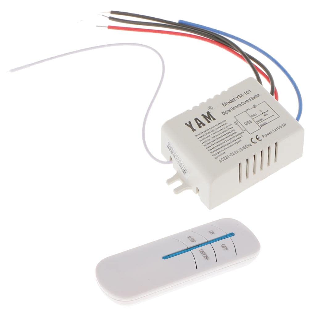1 Way Wireless Smart Lamp Light RF Remote Control Switch Receiver+Emitter-image-33