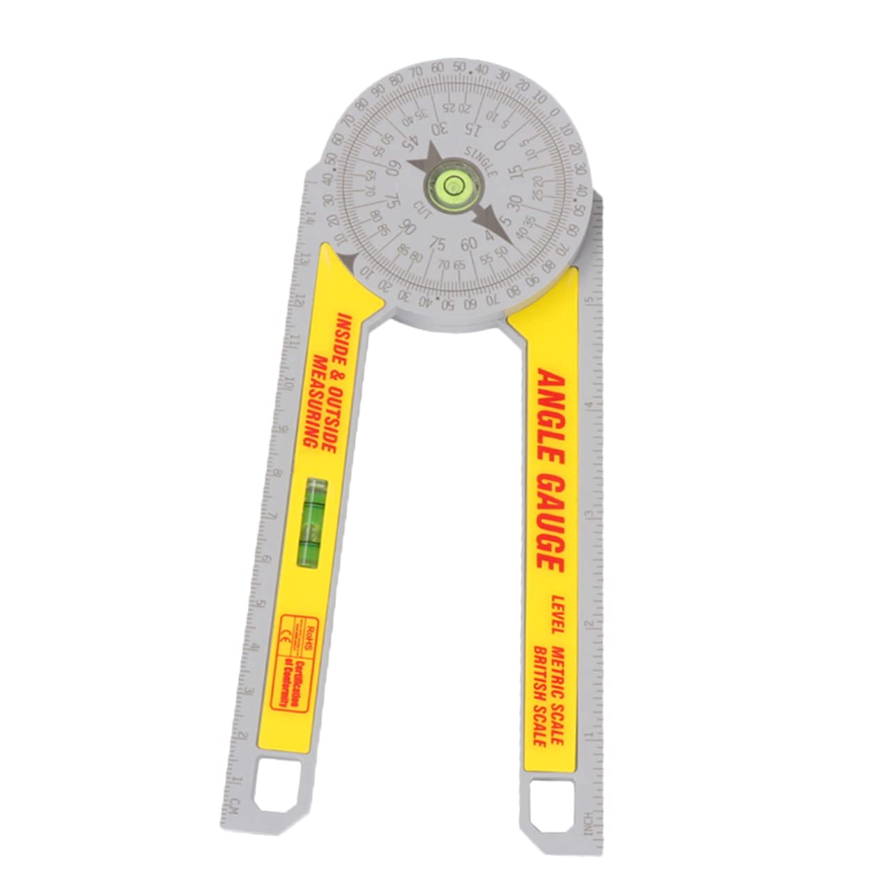 HOUDERCO Woodworking Measuring Tool 1pc 360 Degree Protractor Simple Design for Easy Operation for Diy and Professional Use