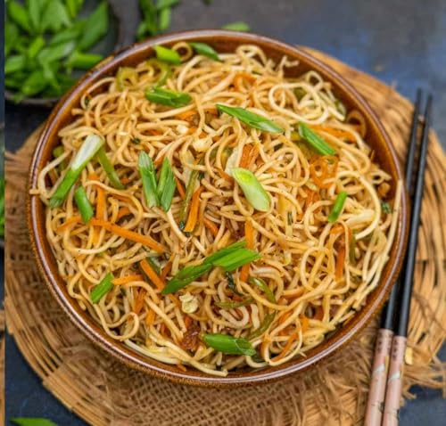 Image of Veganic Hakka Noodles | Veg Chowmein Masala Maggie | Chowmin Noodle | Long Slurpy Noodels | Plain Chopsuey No Preservatives (900G)