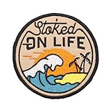 Two Set of Outdoor Adventure Camping Club Embroidered Appliques Patch with Hook and Loop Fastener Backing- Punk Style Tactical Crochet Badge Suitable for Vests,Jackets, Backpacks,and Clothing