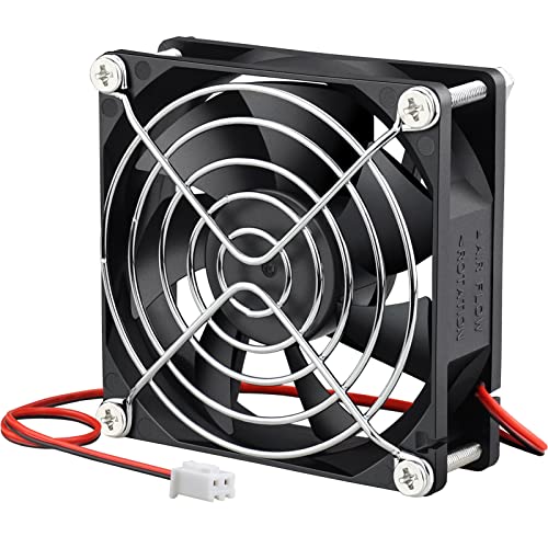 GDSTIME 80mm x 80mm x 25mm 24V Brushless DC Cooling Fan 2Pin PC Case Fans | for UPS, Amplifiers, DIY...