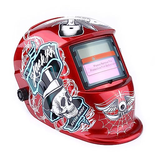 Casco de Soldadura de Oscurecimiento Automático con Cobertura Más Amplia, Soldadura con Filtro V-IR, Soldadura de Electrodos y Máscara de Soldadura de Casco de Soldadura de Corte