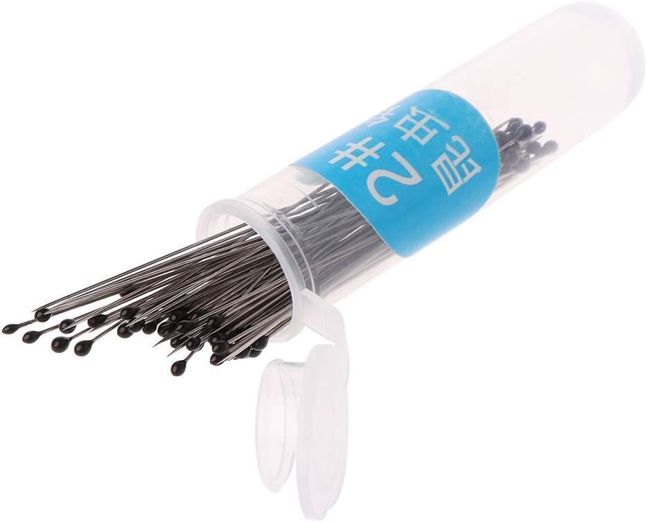 100 Pcs Insect Pins Specimen Pins Stainless Steel with Plastic Box Resin for Head for Entomology Dissection for Butte, Science Education, Insect Pins