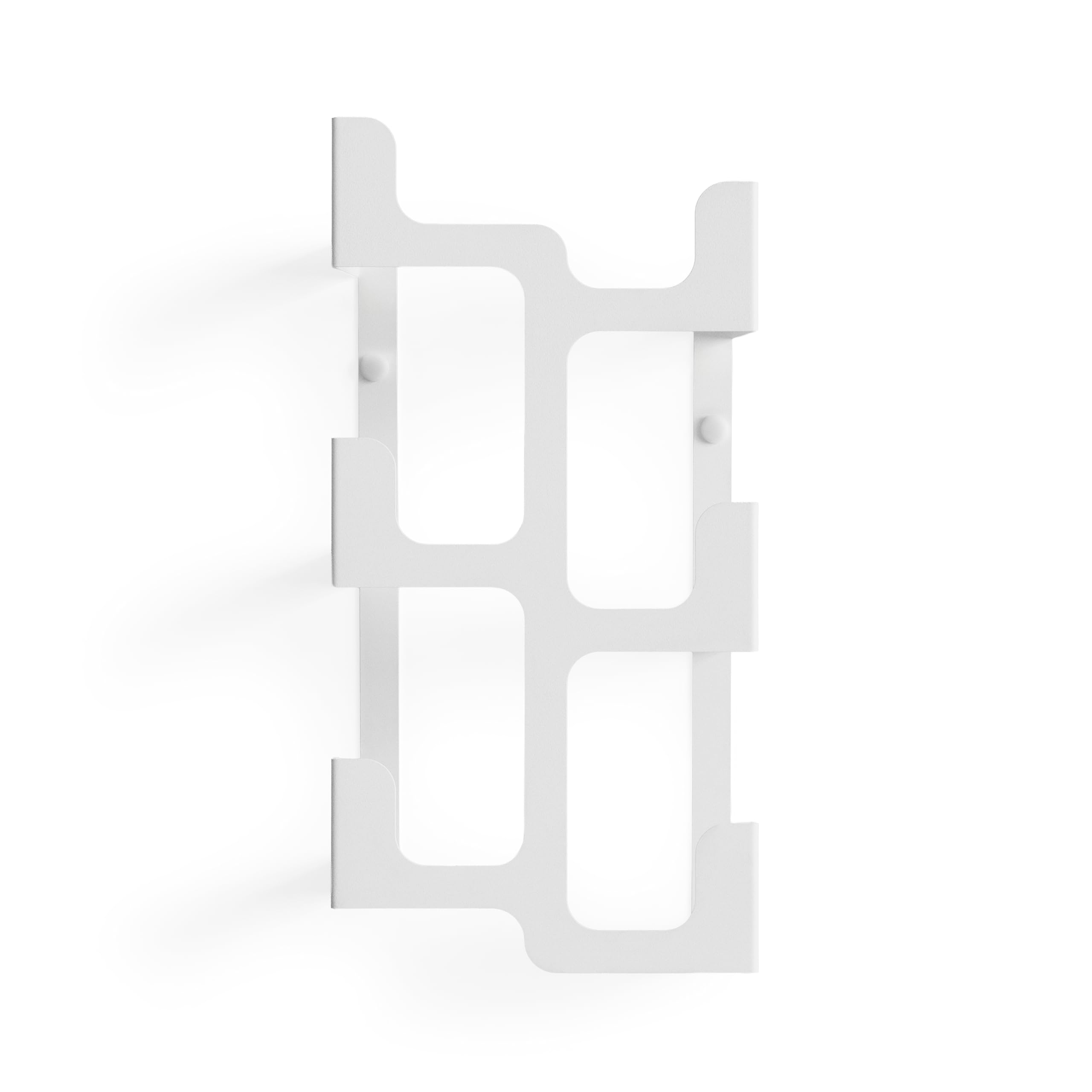 Wieszak ścienny Nowoczesny Organizator Wejście Przedpokój Łazienka Metalowy Wieszak Minimalistyczny Dekoracyjny Design Wieszak Z Hakami Na Płaszcze Ręczniki Kurtki (Biały)