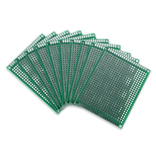 Zerodeko 10piezas PCB De Doble Cara Placa De Circuito Placa Soldable para Proyectos Electrónicos Material Resistente