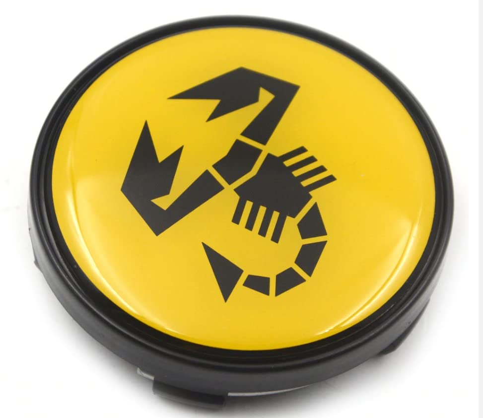 500 Abarth 4 Tappi Coprimozzo 60mm Per FIAT 500 500L 500X 500E 500c Cerchi