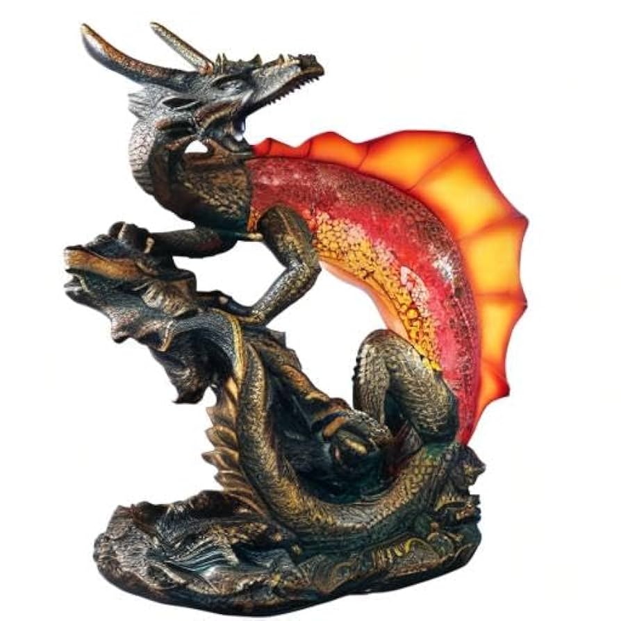 【 美品 】Design Toscano アールデコ調 イルミネーション彫像 Amazon.com: Design Toscano Viper the Serpent Dragon