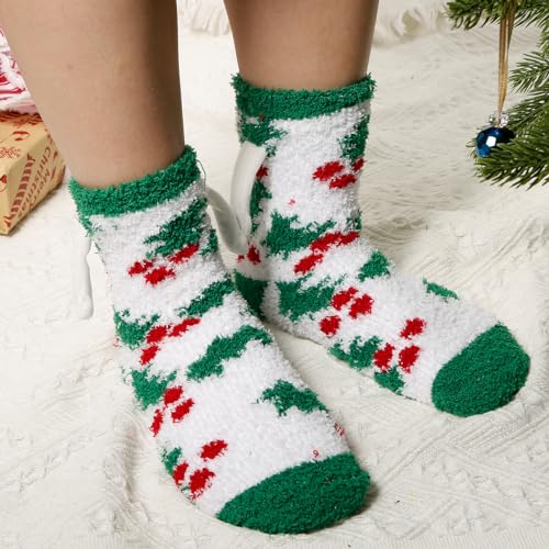Magnetic Christmas Hand Socks - 2 pair, Cozy Fluffy Matching Couple Socks for Winter4