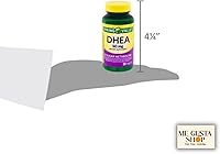 Vista 6 de Spring Valley DHEA - Suplemento dietético de 50 mg, 50 comprimidos, paquete de 2 (100 en total) + adhesivo Me Gustas