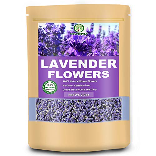 Premium Lavender Flower Tea, Grade 5A Lavender Buds, 100% Natural Flower Herb Tea (Lavender, 2.0 oz)